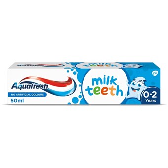 Aquafresh Kids Tandkräm - Milk Teeth - 0-2 år - 50 ml