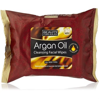 Beauty Formulas Argan Oil Cleansing Wipes - 30 st