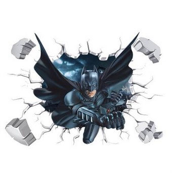 Väggklistermärken - Batman 3D-effekt