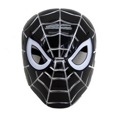 Actionhjältar - Black Spiderman Mask with Light