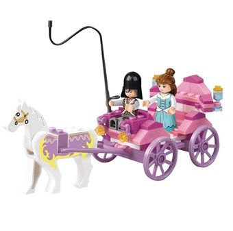 Building Blocks Girl\'s Dream Series - Princess Horse Carriage