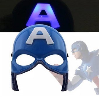 Actionhjältar - Captain America Mask with Light