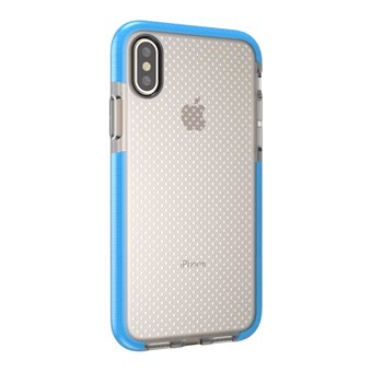 Perfekt glasskydd i TPU-plast och silikon för iPhone X / iPhone Xs - Blå