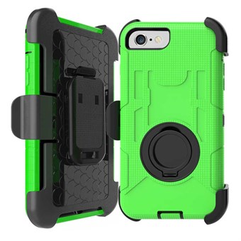Hard Shield Fodral med bältesklämma för iPhone 7 / iPhone 8 - Grön