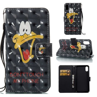 Star Light Case med korthållare för iPhone X / iPhone Xs - Funny Duck
