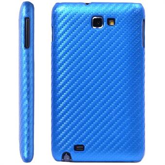 Samsung Note kolfiberkåpa (blå)