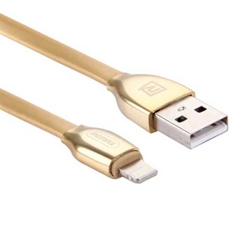 Remax® RC-035i Lightning USB-kabel i guld / 1 m
