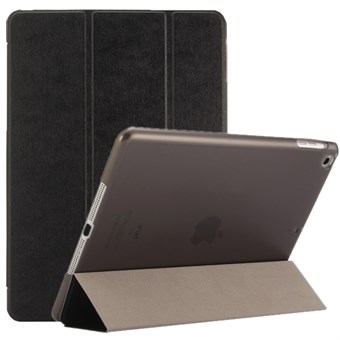 Silky Trifold Fodral i läderimitation för iPad Air och iPad 9,7" - Svart