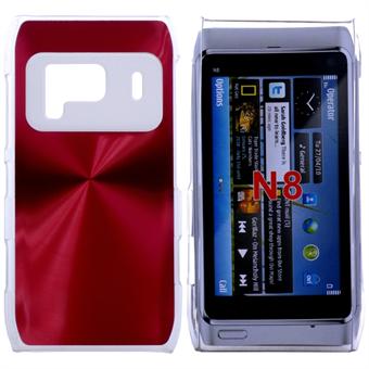 Aluminiumhölje till Nokia N8 (röd)