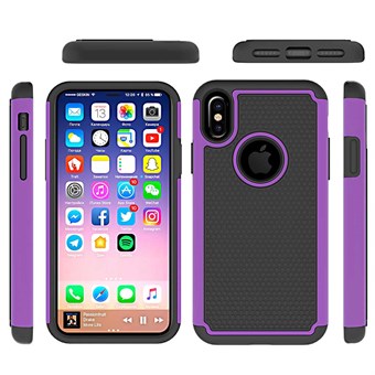 Hot Bubble Hardcase i TPU för iPhone X / iPhone Xs - Lila