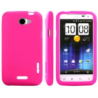 Mjuk silikon HTC ONE X (rosa)