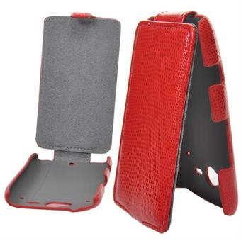 Billigt läderfodral till HTC ChaCha (röd)