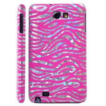 Galaxy Note Zebra skal (rosa)