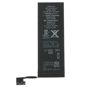iPhone 5 uppladdningsbart 3,8 V / 1440 mAh Li-ion-batteri