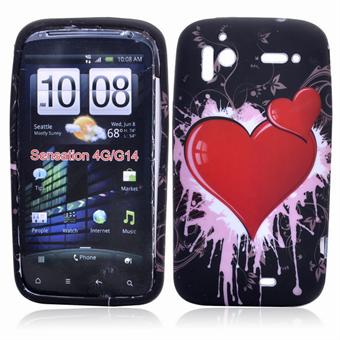 Motivfodral till HTC Sensation (hjärta)