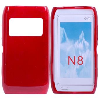 Silikonskal till Nokia N8 (röd)