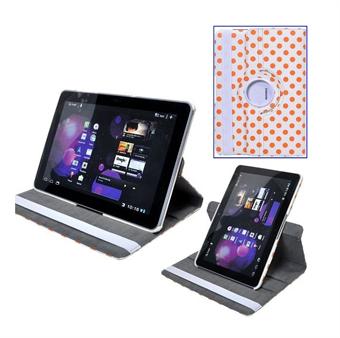 Hundmönsterfodral för Tab 10.1 (vit/orange)