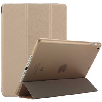 Silky Trifold-fodral i imitationläder för iPad Air och iPad 9,7 "- guld