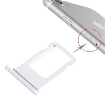 Simkorthållare iPhone 7 - Silver