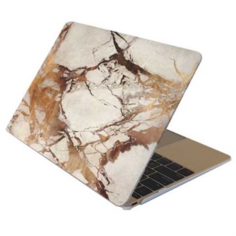 Macbook 12 "Marble Series Hard Case - Brun