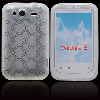 HTC Wildfire S silikonskydd (transparent)