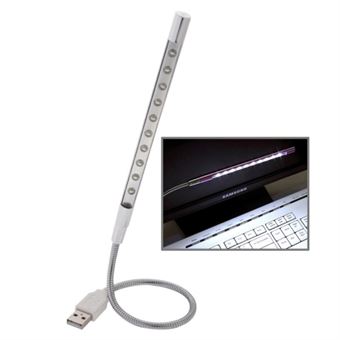 Bärbar 10-LED USB-ljus