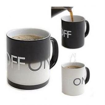 Magisk på/av kopp för kaffe/te