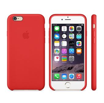 IPhone 7 Plus / iPhone 8 Plus läderfodral utseende - Röd