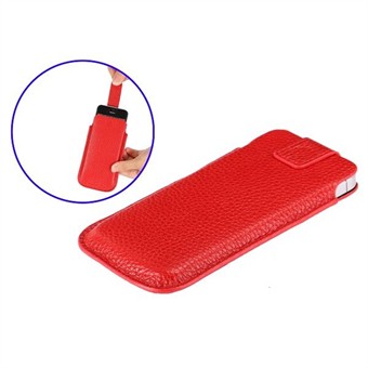 Flip Snakeskin Case (röd) iPhone 5 / iPhone 5S / iPhone SE 2013
