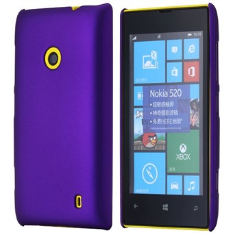 Enkelt plastskydd för Lumia 520 (lila)