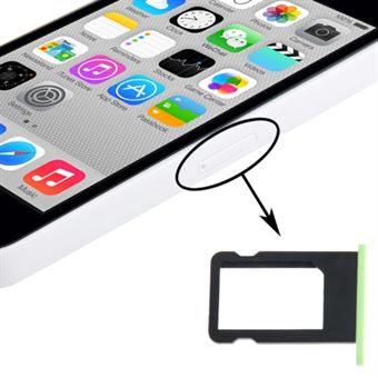 Nano simkortshållare iPhone 5C (grön)