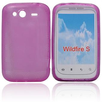 HTC Wildfire S silikonskydd (lila)