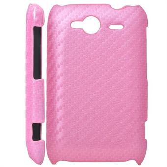 HTC Wildfire S Carbon skal (rosa)