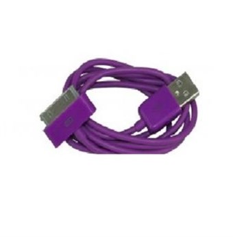 2 meter iPod/iPhone-kabel (lila)