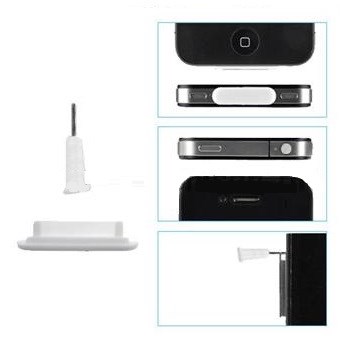 Dock + hörlurar (vit)