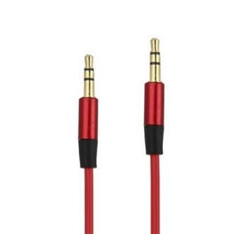 Enkel AUX-kabel 3,5 mm - Röd