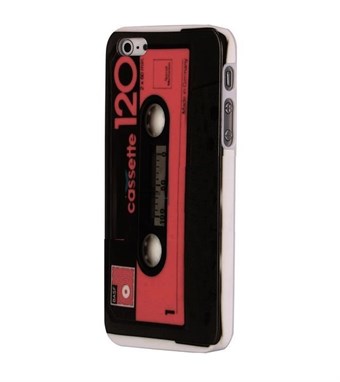 Klassik Kasette iPhone 5 / iPhone 5S / iPhone SE 2013 skal (röd)