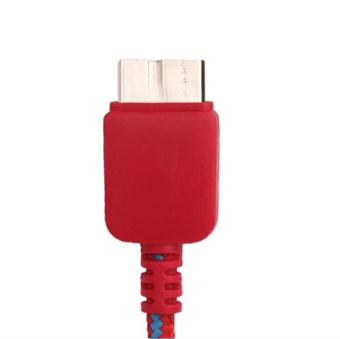 Nylon Fabric USB 3.0 Charge / Sync-kabel 1M (röd)