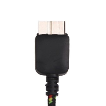 Nylon Fabric USB 3.0 Charge / Sync-kabel 1M (svart)