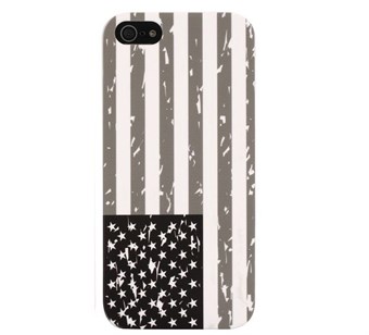 Oldstar America omslag iPhone 5 / iPhone 5S / iPhone SE 2013 (svart/vit)