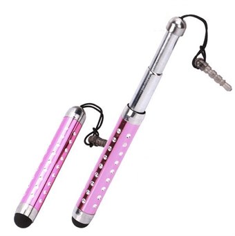 Universal Crystal Stylus Touch Pen (rosa)