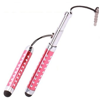 Universal Crystal Stylus Touch Pen (röd)
