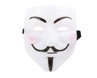 V för Vendetta Mask - Vit