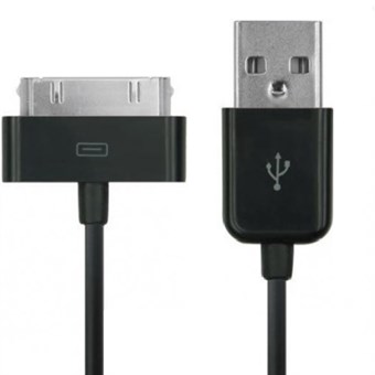 IPad/iPhone/iPod-kabel 3 meter (svart)