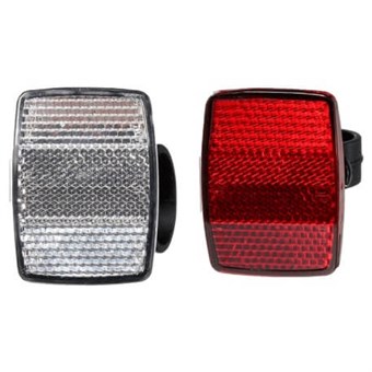 Cykelreflexsats - Röd / Vit