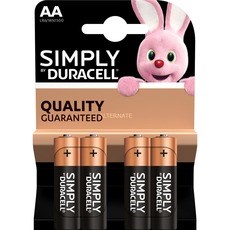 Duracell Plus Simply AA-batterier - 4 st.
