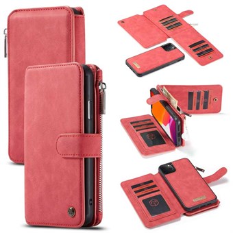 CaseMe Multifunctional iPhone 11 Pro Flip Cover i läder - röd
