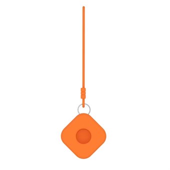 AirTag Nyckelring Hållare - Silikon - Orange