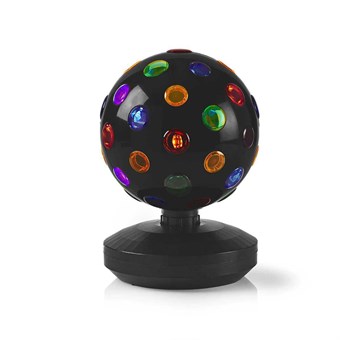 Mångfärgad diskoboll med LED-ljus - 6 W - 550 lm - 20 cm