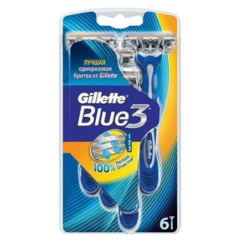 Gillette Blue 3 Engångsskrapor - 6 st.